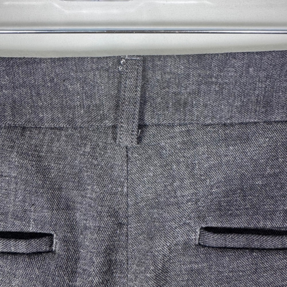 Express Columnist Gray Mid Rise Flare Dress Pants 6R Charcoal Office Trousers - Picture 2 of 6